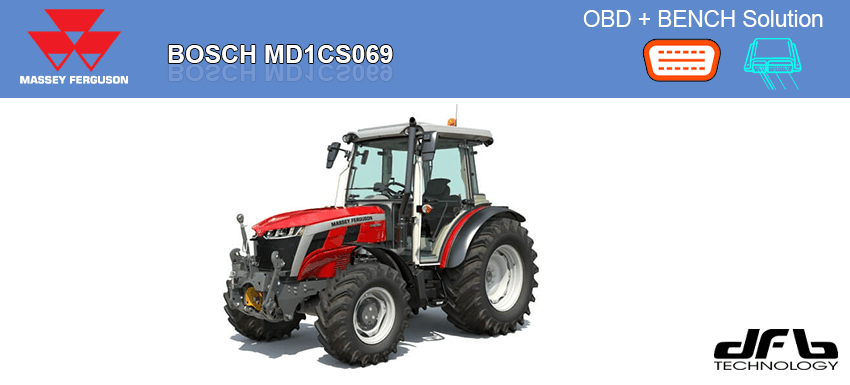 New OBD driver + Bench mode for BOSCH MD1CS069 MASSEY FERGUSON