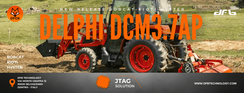 BOBCAT-KIOTI-HYSTER DELPHI DCM3.7AP JTAG